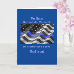 Carte Springfield, Vermont. Police