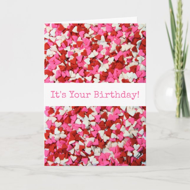 Carte Sprinkings d'anniversaire (Devant)