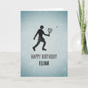 Carte (Squash) Racketball Sporty Guy Occasion / Annivers