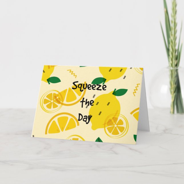 Carte Squeeze the Day (Devant)