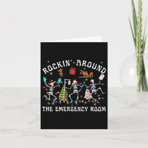 Carte Squelette de salle d'urgence Rockin-around Infirmi
