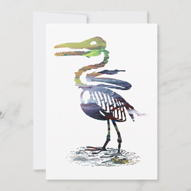 Carte Squelette d'Ichthyornis (Devant)