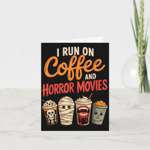 Carte Squelette vampire qui fonctionne au café et aux fi