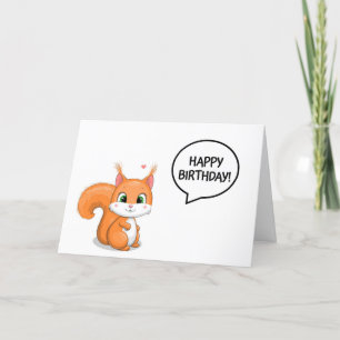CARTE SQUIRREL DIT QU'IL A SAUVÉ DES NUTS POUR LUI