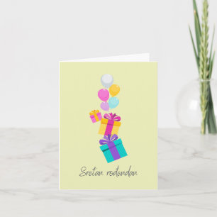 Carte Sretan rođendan, Joyeux anniversaire croate