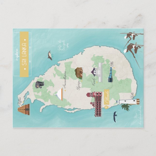Carte Sri Lanka (Devant)