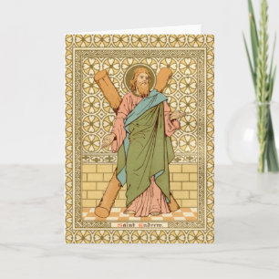 Carte St. Andrew l'Apôtre (RLS 01) Salutation blanche