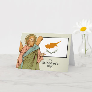 Carte St. Andrew (RLS 01) avec le drapeau de Chypre Fête