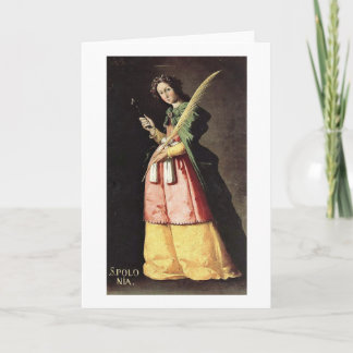 Carte St Appolonia par Zurbaran De Francisco