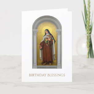 Carte St carmélite Therese de nonne la petite fleur