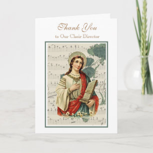 Carte St. Cecilia Choeur Religieux Directeur de l'organe