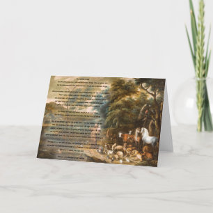 Carte St Francis d'Assisi et du pont en arc-en-ciel