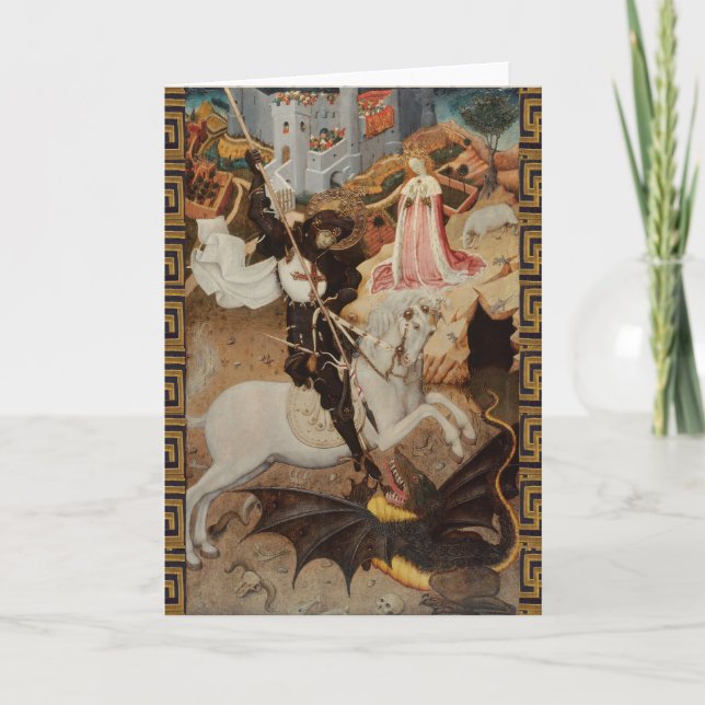 Carte St. George and The Dragon by Bernat Martorell (Devant)