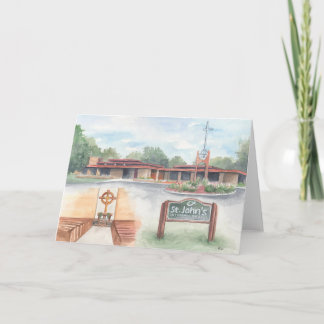 Carte St. John's Church Evansville, WI - 5x7