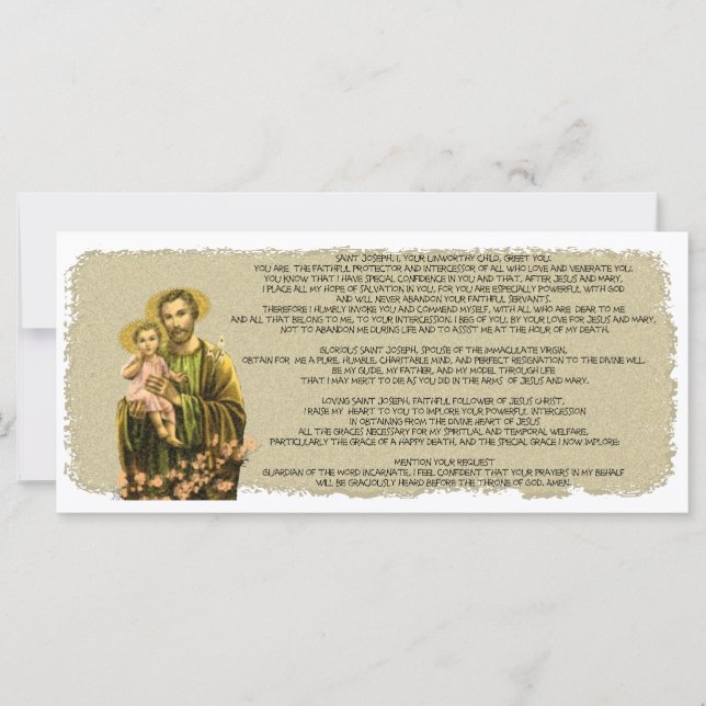 Carte St Joseph Novena (Devant)