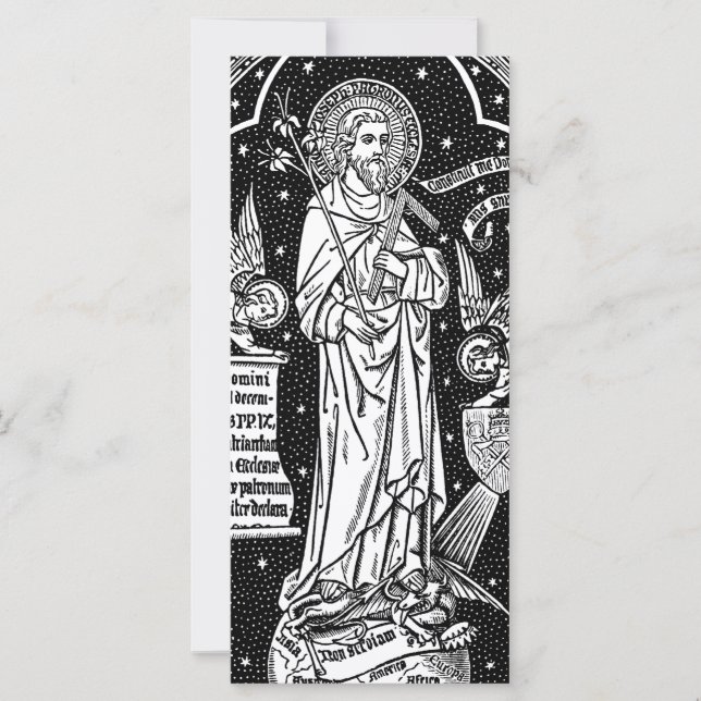 Carte St. Joseph, Patron de l'Église (Détail; DT 01) (Devant)