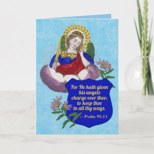 Carte St. Michael l'Archange (M 009) Salutation blanche