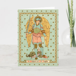 Carte St. Michael l'Archange (RLS 12) Salutation blanche