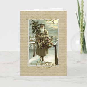 Carte St Nick Noël Reproduction Vintage