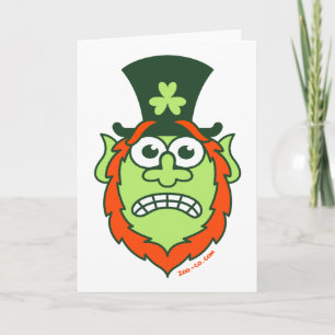 Carte St Paddy's Day Stress Leprechaun