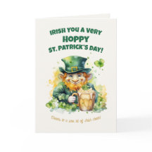 St. Patrick’s Day Leprechaun Funny Card