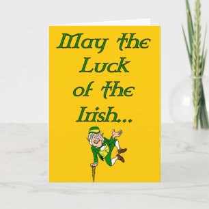 Carte St. Patrick's Day Chance de l'Irish Card