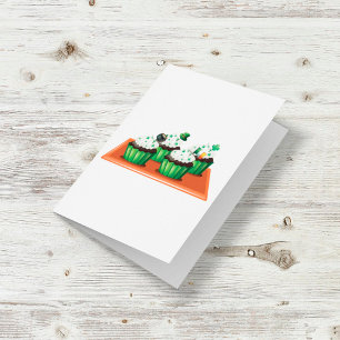 Carte St Patricks Day Cupcakes