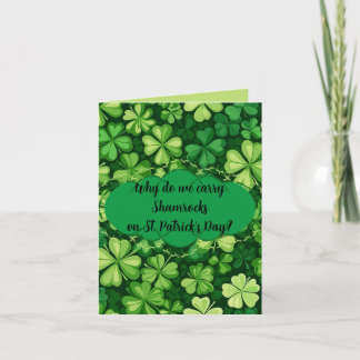 Carte "St. Patrick's Day" Joking Greeting
