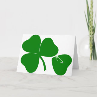 Carte St Patrick's Day - Obtenez de la chance 3 + 1 feui