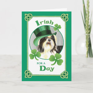 Carte St. Patrick's Day Shih Tzu