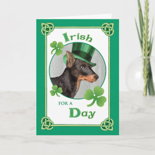 Carte St. Patrick's Day Toy Manchester Terrier