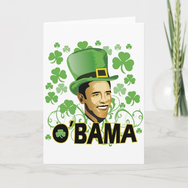 Carte St Patrick's Irish O'Bama 2009 (Devant)