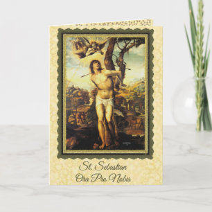 Carte St. Sebastian Patron Saint of Athletes