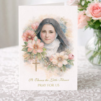 Carte St. Thérèse Holy Rosary “Everything is Grace”