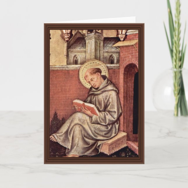 Carte St Thomas Aquinas par Gentile da Fabriano (Devant)