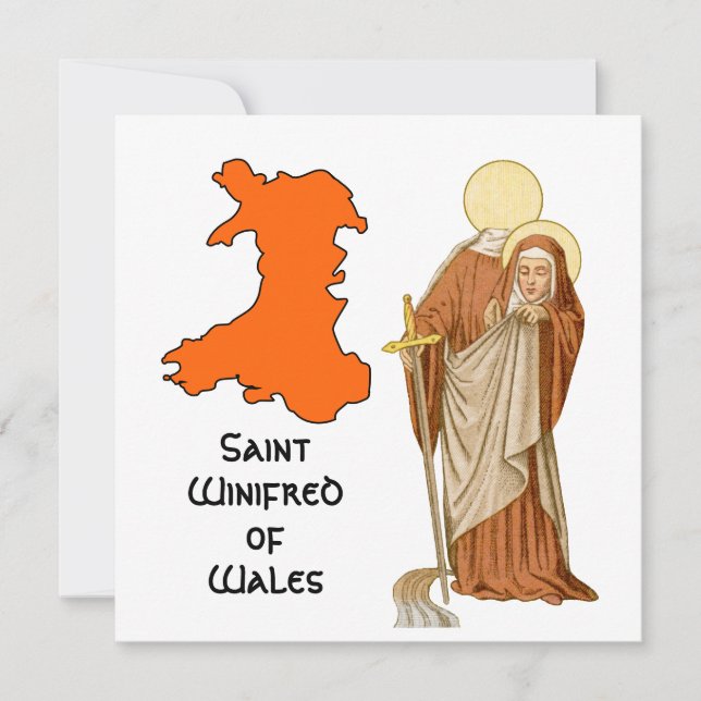 Carte St. Winifred du Pays de Galles (P 002) (Devant)