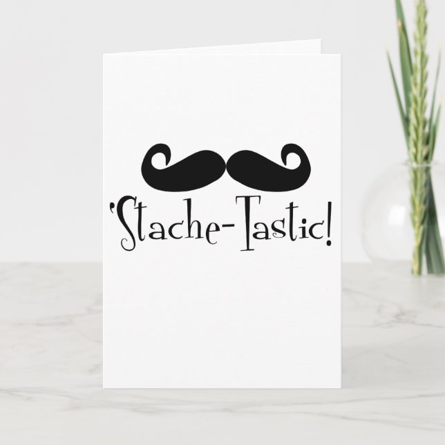 Carte 'Stache-tastic (Devant)