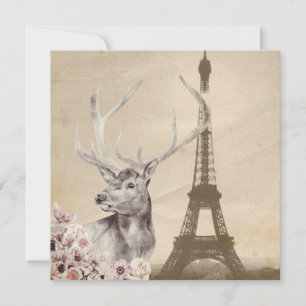 Carte Stag Fleur & Tour Eiffel