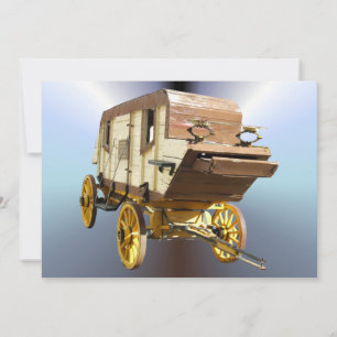 Carte Stagecoach 1860 - Denver Gold Rush