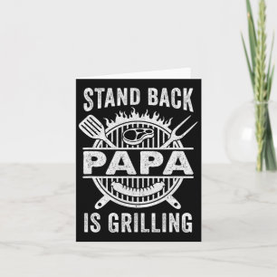 Carte Stand Ck Papa Grilling Funny Bbq Fête des pères