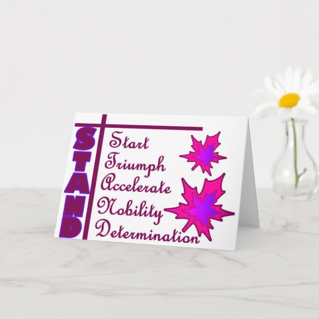 Carte STAND, collection (Petite plante)