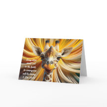 Carte Stand Tall Giraffe