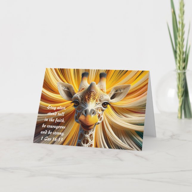 Carte Stand Tall Giraffe (Devant)