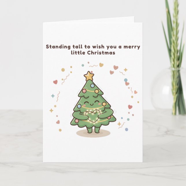Carte Standing Tall to Wish You a Merry Little Christmas (Devant)