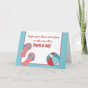 Carte Star and Stripes Beach Party