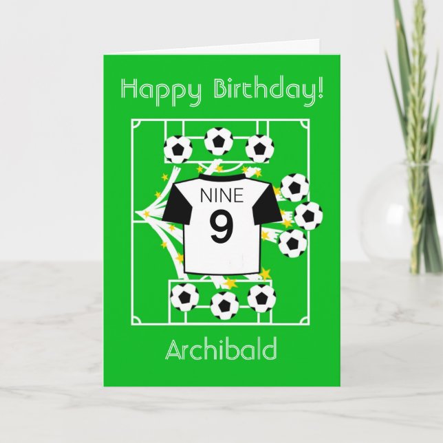 Carte Star du football (manches blanches et noires) (Devant)