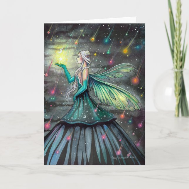 Carte Star Showers Celestial Fairy Imaginaire Art (Devant)