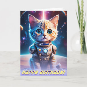 Carte Stargazer cosmique : Voyage galactique de Kitten