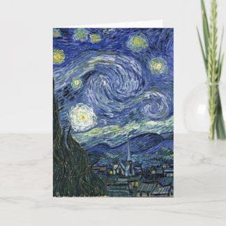 Carte Starry Night by Van Gogh