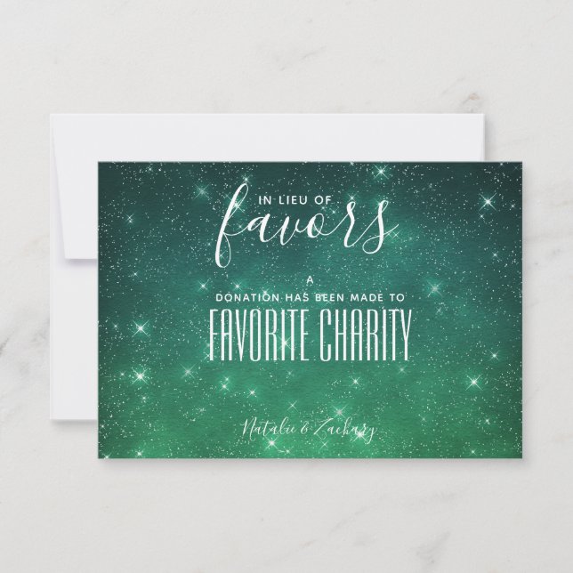 Carte Starry Night Charity En remplacement de Faveurs Ma (Devant)